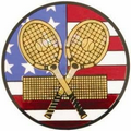 Flag Hologram Mylar Insert - 2" Tennis